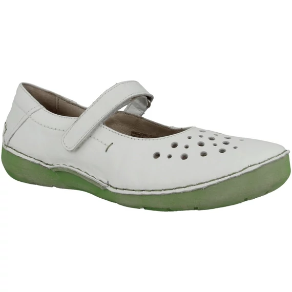 Josef Seibel fehér női bőr cipő nagyméretben