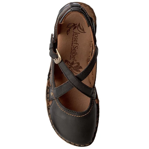 Josef Seibel fekete női cipő nagyméretben