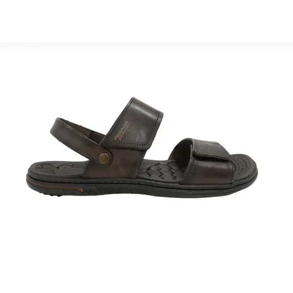 Pegada tépőzáras sötétbarna szandál nagyméretben