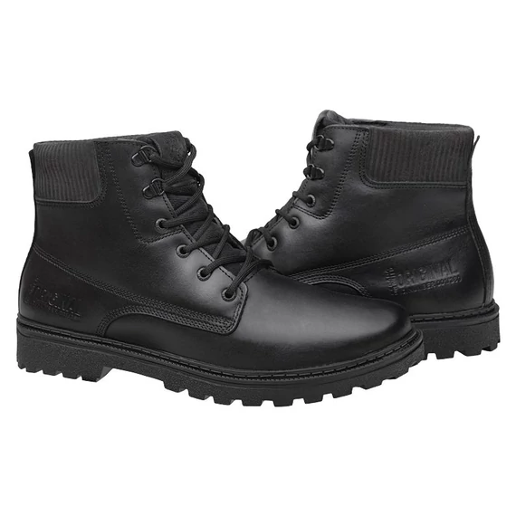 Pegada fekete bőr bakancs nagyméretben