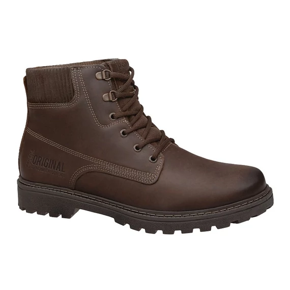 Pegada barna bőr bakancs nagyméretben