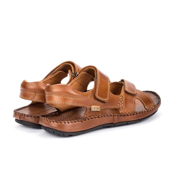 Pikolinos barna bőr férfi szandál nagyméretben