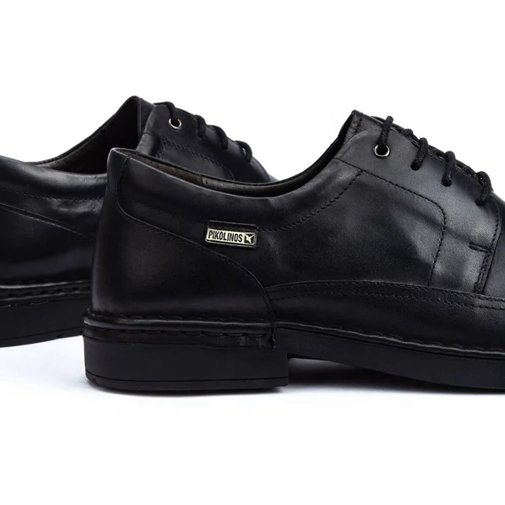 Pikolinos bőr fekete férfi cipő nagyméretben