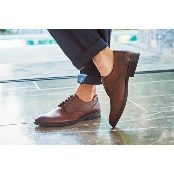 Pikolinos barna, bőr férfi cipő nagyméretben