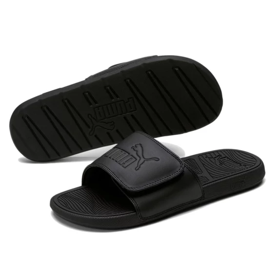 Puma Cool Cat 2.0 V fekete tépőzáras papucs nagyméretben