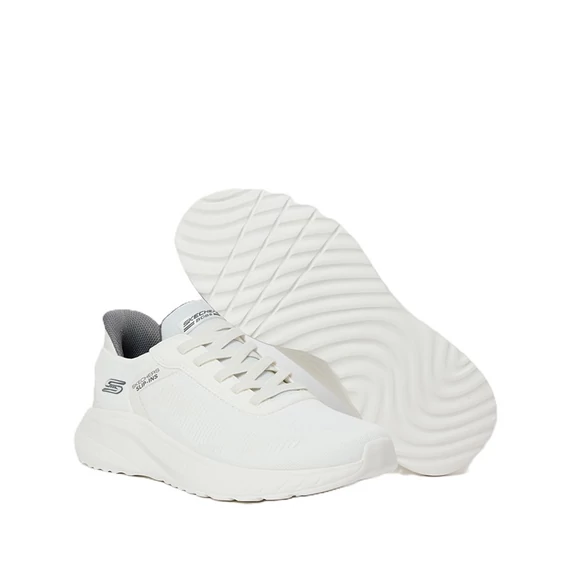 Skechers Bobs Squad Chaos-Solid Step fehér cipő nagyméretben