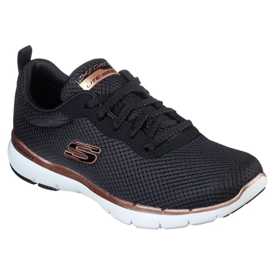 Skechers fekete női cipő nagyméretben