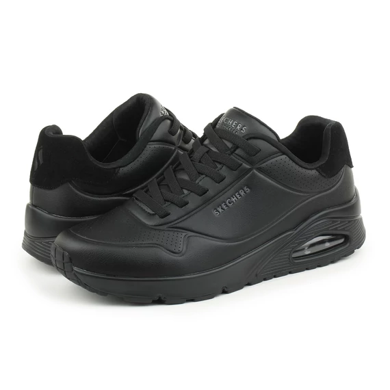 Skechers Uno - Tailored Air fekete férfi cipő nagyméretben