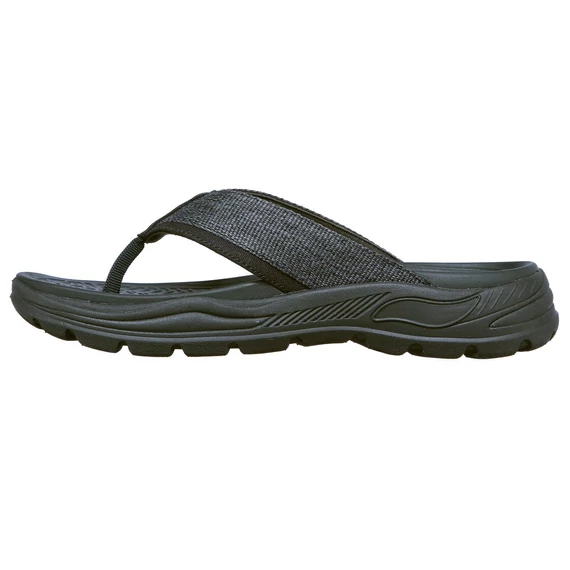Skechers Dolano fekete papucs nagyméretben