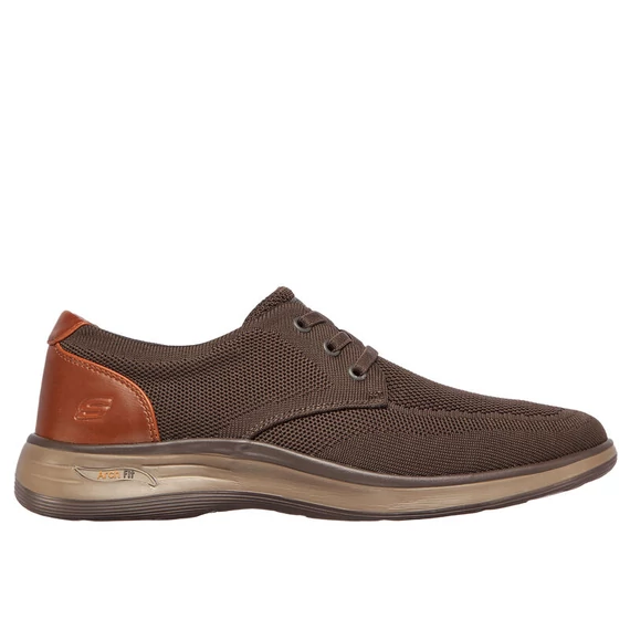 Skechers Arch Fit Darlo - Weedon férfi, sötétbarna cipő nagyméretnen
