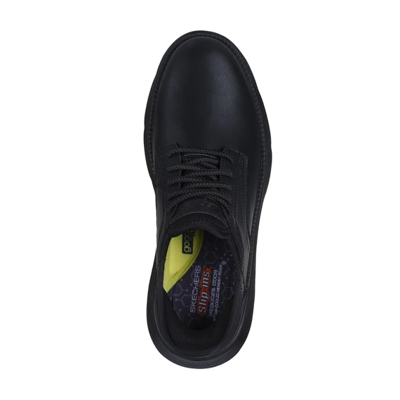 Skechers Slip-ins Garza-Gervin extra széles fekete cipő nagyméretben