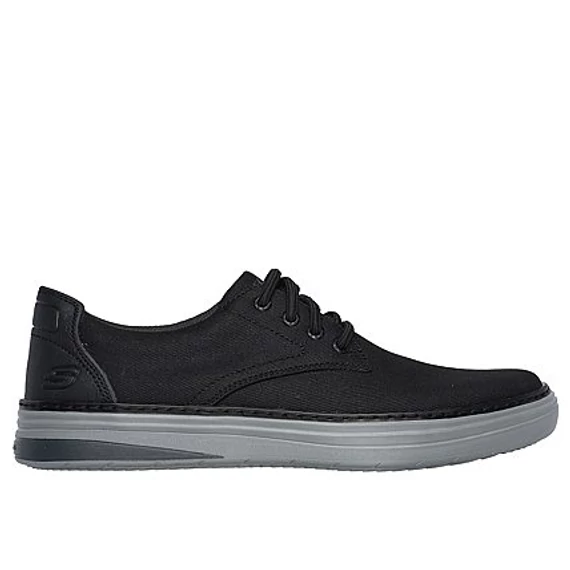 Skechers Hyland - Ratner férfi fekete vászoncipő nagyméretben