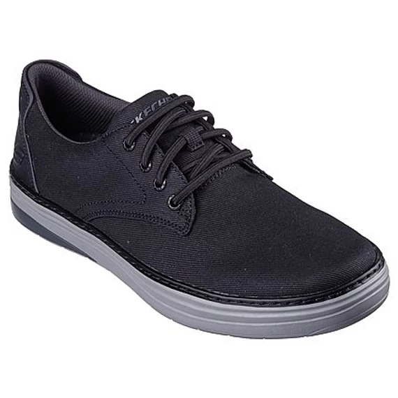 Skechers Hyland - Ratner férfi fekete vászoncipő nagyméretben