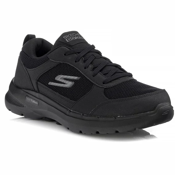 Skechers GO WALK 6 - Compete fekete cipő nagyméretben