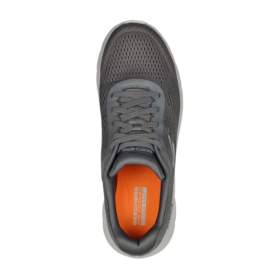 Skechers Go Walk Flex - Remark szürke férfi cipő nagyméretben