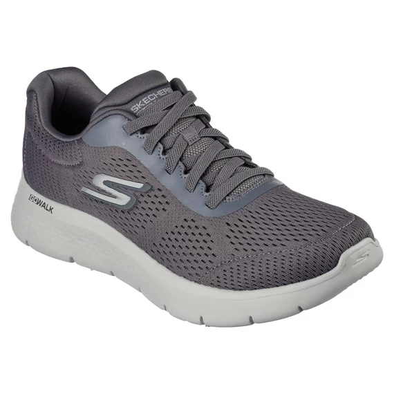Skechers Go Walk Flex - Remark szürke férfi cipő nagyméretben