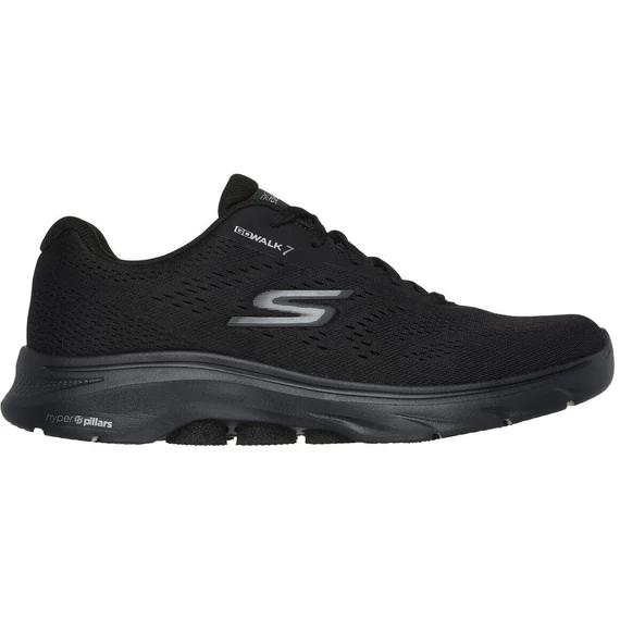 Skechers Go Walk 7 - Avalo 2 fekete, extra széles férfi cipő nagyméretben