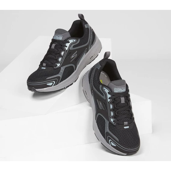 Skechers Go Run Consistent szürke - fekete cipő nagyméretben