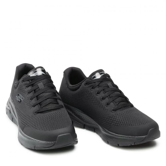 Skechers Arch Fit fekete cipő nagyméretben