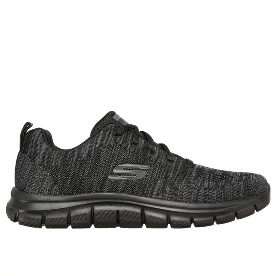 Skechers Track fekete edző cipő nagyméretben