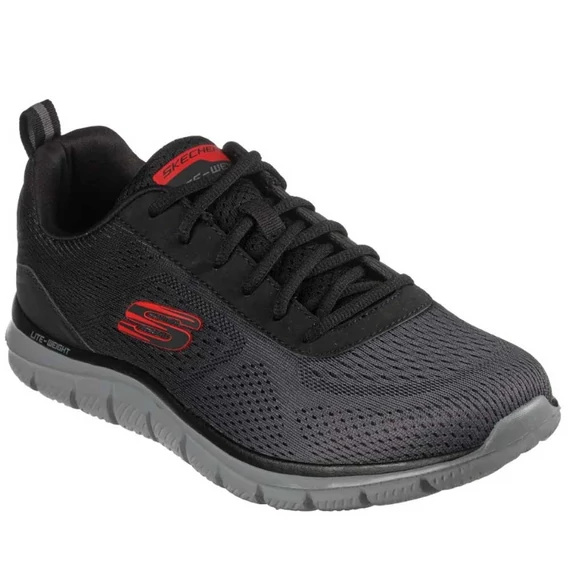 Skechers Track fekete edző cipő nagyméretben