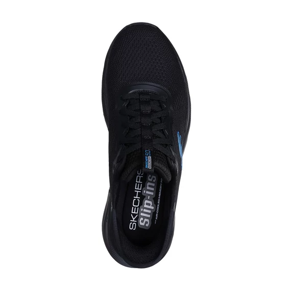 Skechers Equalizer 5.0-Standpoint fekete férfi cipő nagyméretben
