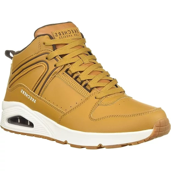 Skechers Uno - Keep Close mustár cipő nagyméretben