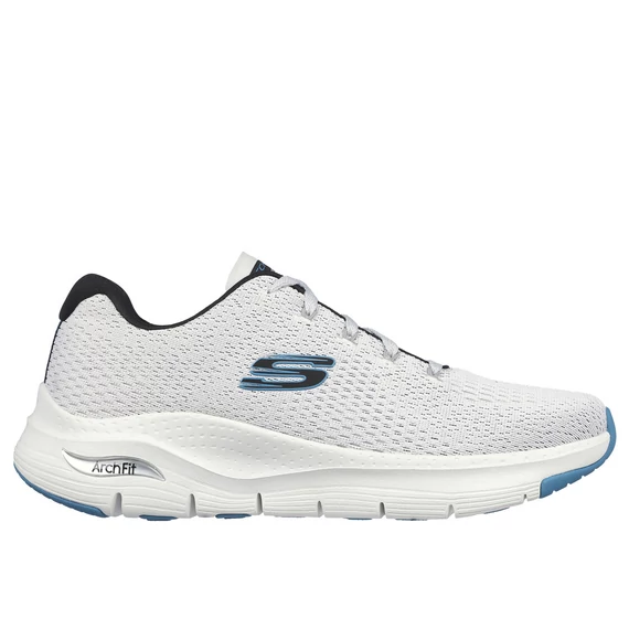 Skechers Arch Fit - Takar fehér-kék, férfi cipő nagyméretben