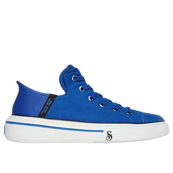 Skechers Snoop One-Boss Life Canvas kék férfi cipő nagyméretben 