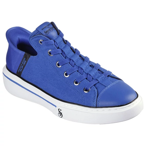 Skechers Snoop One-Boss Life Canvas kék férfi cipő nagyméretben 