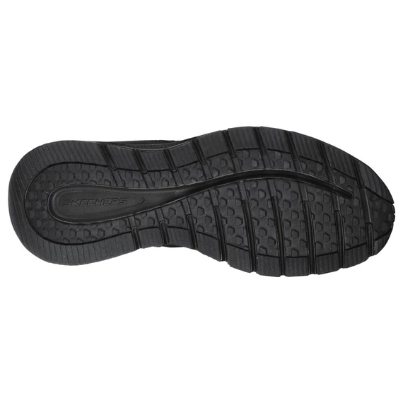 Skechers Escape Plan 2.0-Woodrock magasszárú férfi fekete cipő nagyméretben
