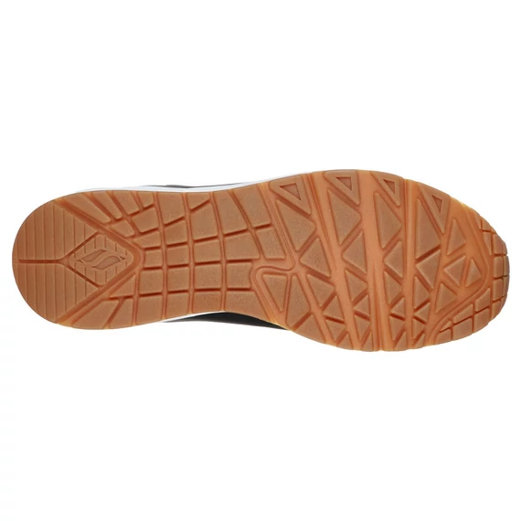Skechers Uno - Stand On Air fekete cipő nagyméretben