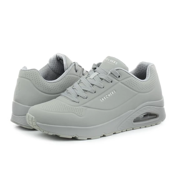 Skechers Uno - Stand On Air szürke cipő nagyméretben