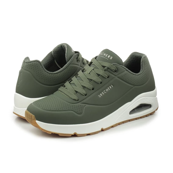 Skechers Uno - Stand On Air zöld cipő nagyméretben