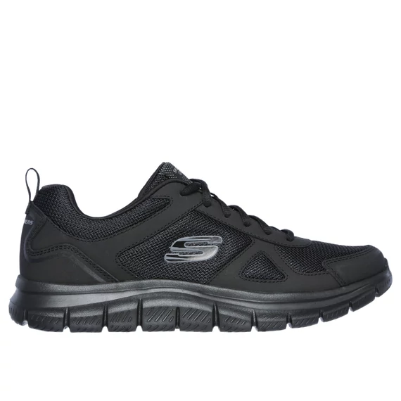 Skechers Track fekete edző cipő nagyméretben