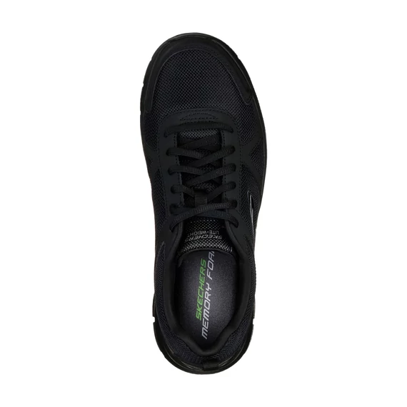 Skechers Track fekete edző cipő nagyméretben