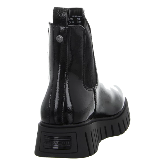 TT. Bagatt fekete női bokacsizma nagyméretben