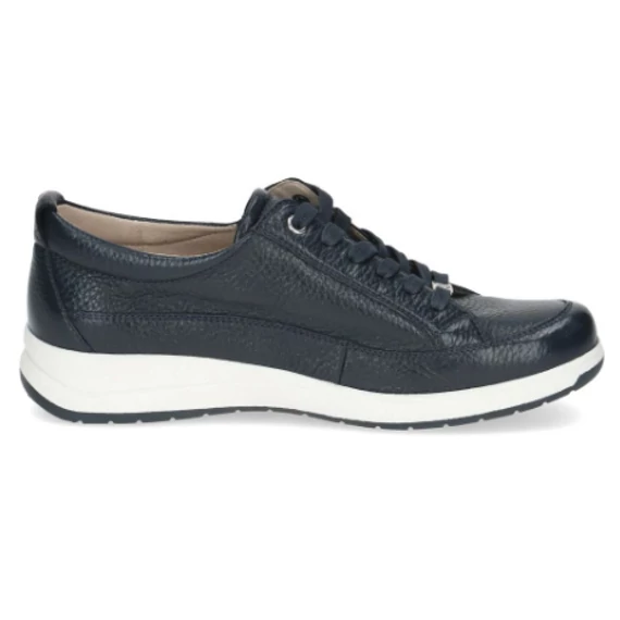 Caprice gyöngyház hatású sötétkék női cipő nagyméretben