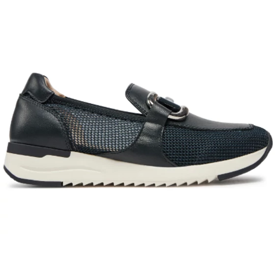 Caprice sötétkék női félcipő nagyméretben