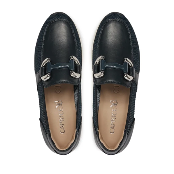 Caprice sötétkék női félcipő nagyméretben