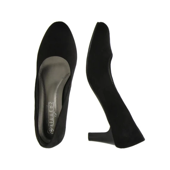 Fitters fekete magassarkú cipő nagyméretben