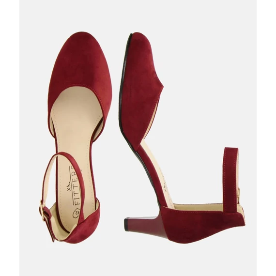 Fitters Ophelia bordó magassarkú cipő nagyméretben