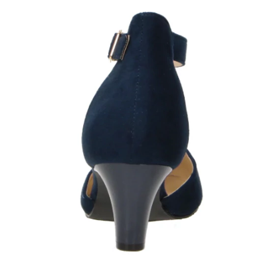 Fitters Ophelia sötétkék magassarkú cipő nagyméretben