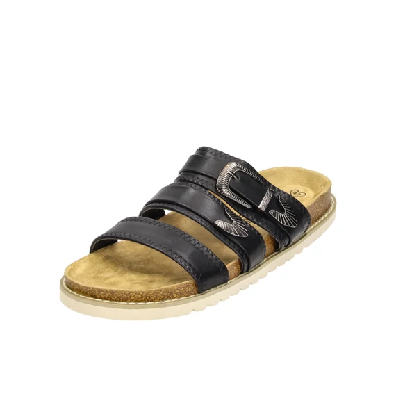 Fitters Camille fekete papucs nagyméretben