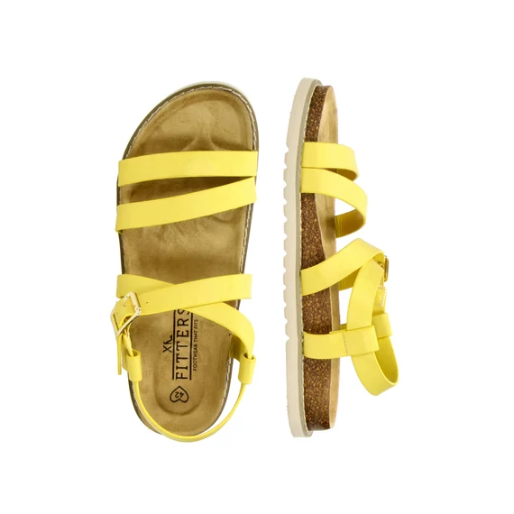 Fitters Jolie ochre szandál nagyméretben