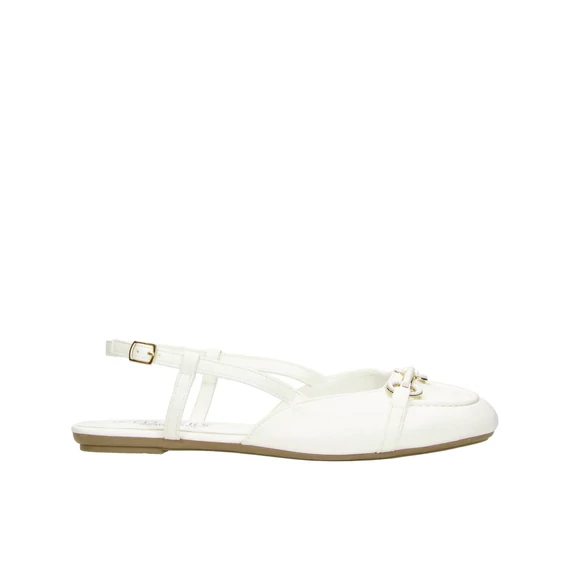 Fitters Lore white balerina szandál nagyméretben