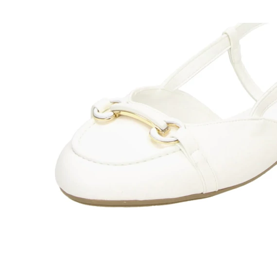 Fitters Lore white balerina szandál nagyméretben