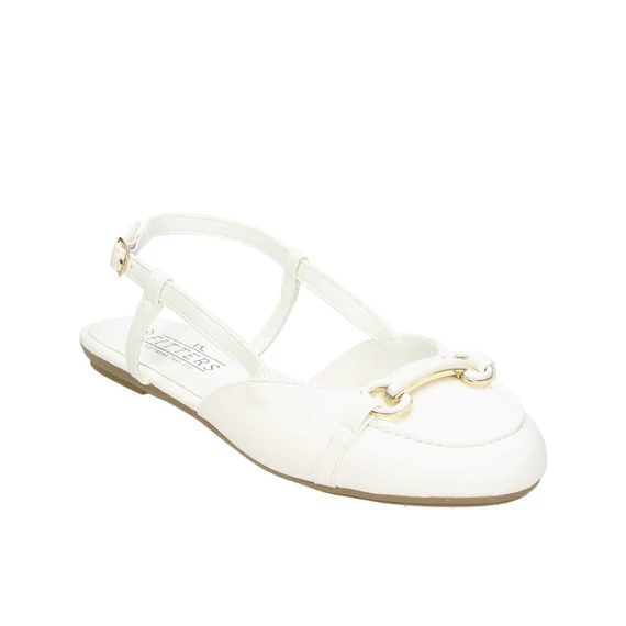 Fitters Lore white balerina szandál nagyméretben