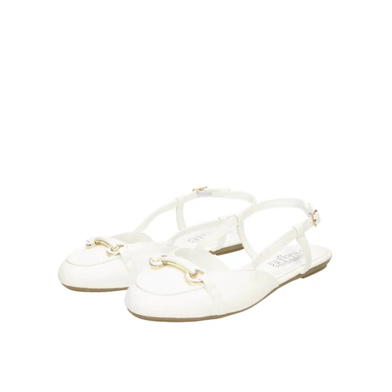 Fitters Lore white balerina szandál nagyméretben