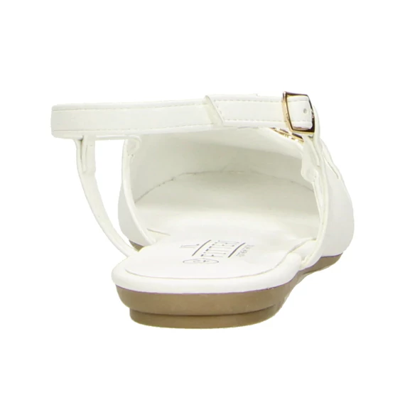 Fitters Lore white balerina szandál nagyméretben